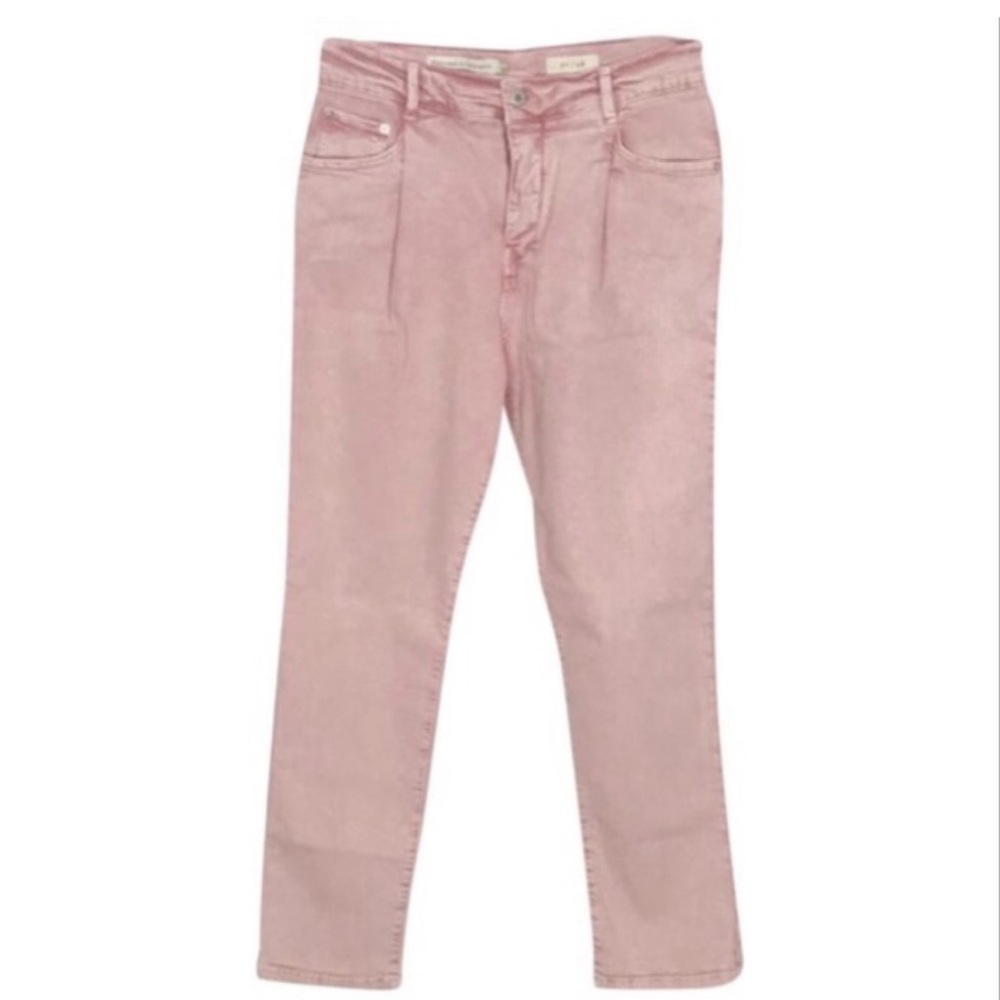 Pilcro and the Letterpress high-rise acid wash straight jeans Anthropologie